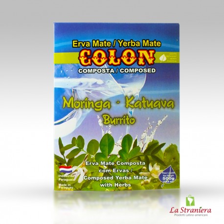 Erva Mate Moringa Katuava Burrito Yerba Mate Colon 500G