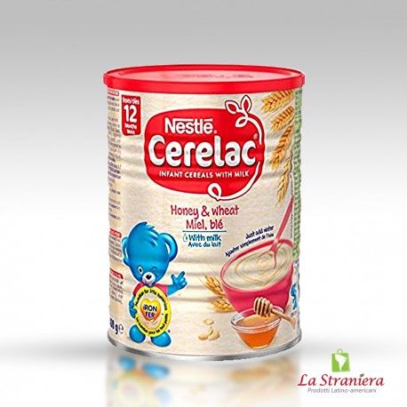 Cerelac Lattina (Pappa per Infanti al Frumento Honey & Wheat Miel Blè), Nestle 400G