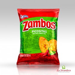 Snacks Zambos Picositas, con Chile, Limone e Sale 140G.