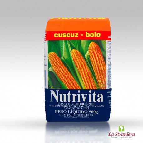 Farina Di Mais In Fiocchi, Farinha de Milho Flocada, Cuscuz Nutritiva 500g.