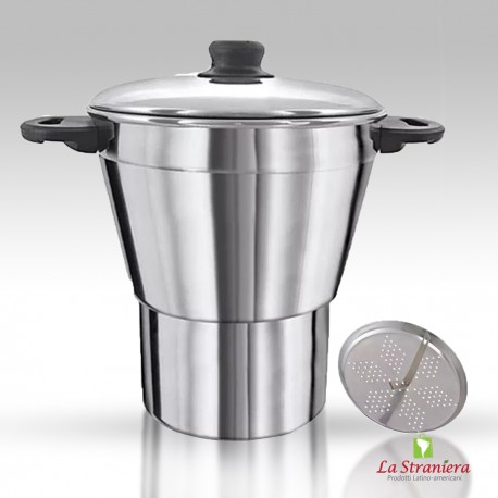 Pentola per Cuscuz  Nordestino, Cuzcuzeira 16 Polido Classic, 