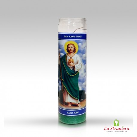 Candela di Vetro per Esoterismo ''San Judas Tadeo'' Vela, Velone