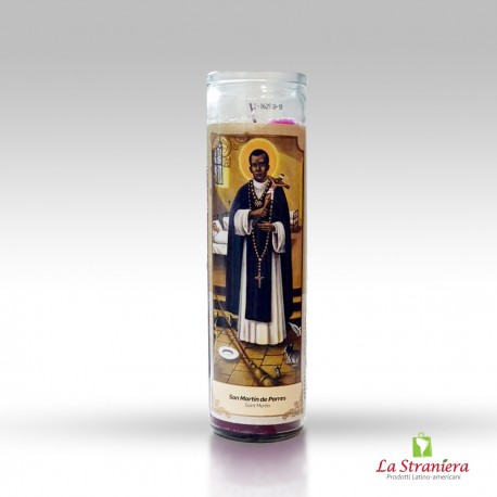 Candela di Vetro per Esoterismo ''San Martin de Porres'' Vela, Velone