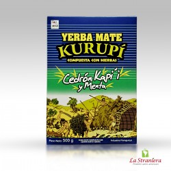 Yerba Mate Kurupi Cedron kapi'i y Menta 500G.