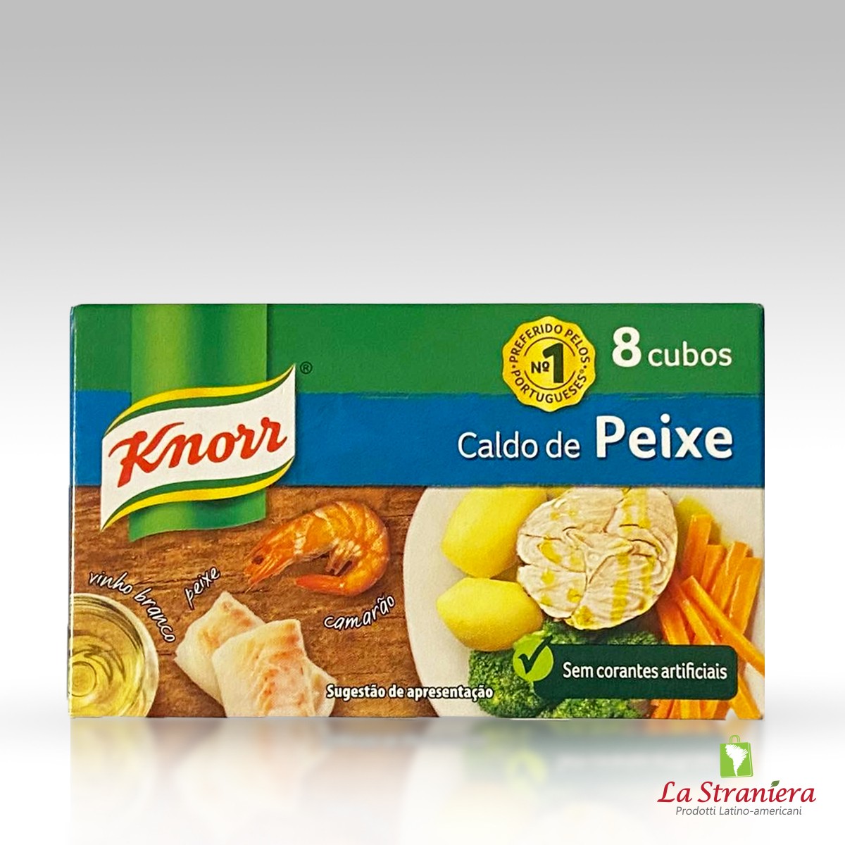 Dado di Pesce, Caldo de Peixe, Knorr 8u. - La Straniera Torino - Specialità  Sudamericane