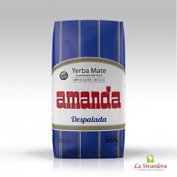 Yerba Mate Amanda Sin Palo, Azul 500G.
