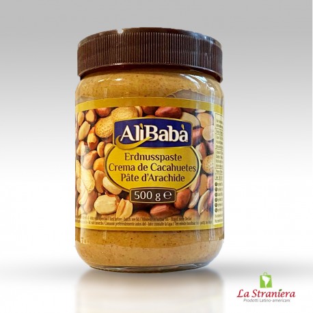 Pasta di Arachidi, Crema de Cacahuate, Mani, Alibaba 500G.
