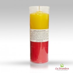 Candela Esoterica Rosso e Giallo, Vela, Velon Rojo y Amarillo