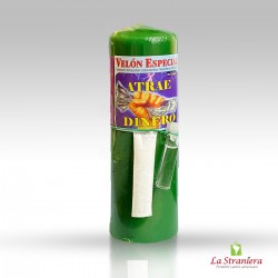 Candela Esoterica Atrae Dinero, Vela Especial, Velone