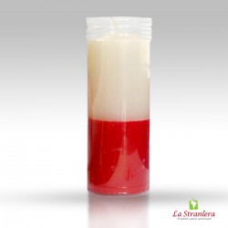 Candela Esoterica Rosso e Bianco, Vela, Velon