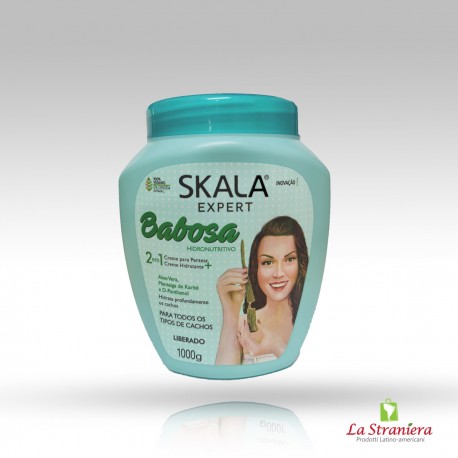 Maschera o Crema di Trattamento di Babosa Aloe Vera 2 em 1, Creme para pentear + Hidratante Capilar, Skala Expert