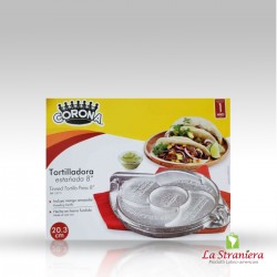 Tortilladora Estañada 8", Macchina per Tortilla, Tinned Tortilla Press Corona