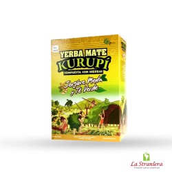 Yerba Mate Zenzero e Menta, Mate Jengibre y Menta Kurupi 500g