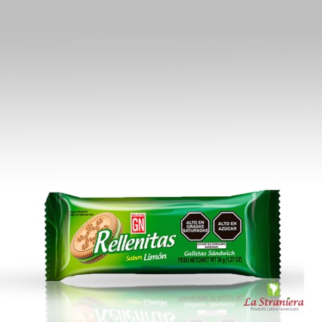 Biscotti Ripieni Gusto di Limone. Rellenitas, 36g.