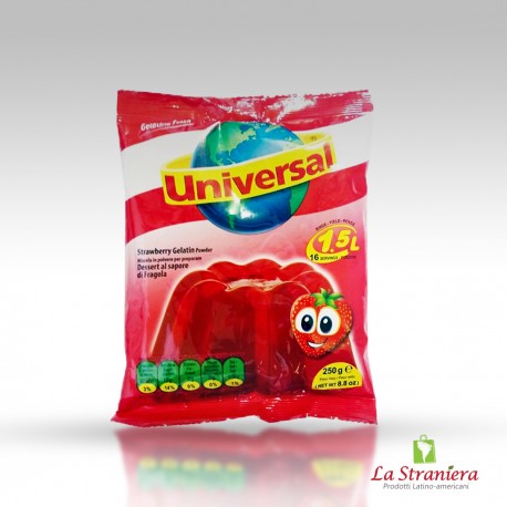 Gelatina di Fragola (Morango, Fresa, Strawberry), Universal 250GR.