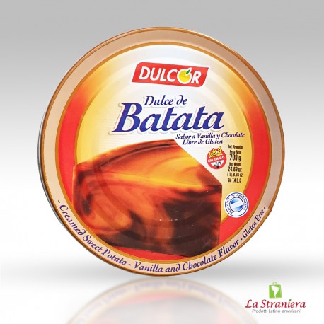 Patata Dolce, Sapore a Vaniglia e Cioccolato , Dulce de Batata, Creamed Sweet Potato, 700G.