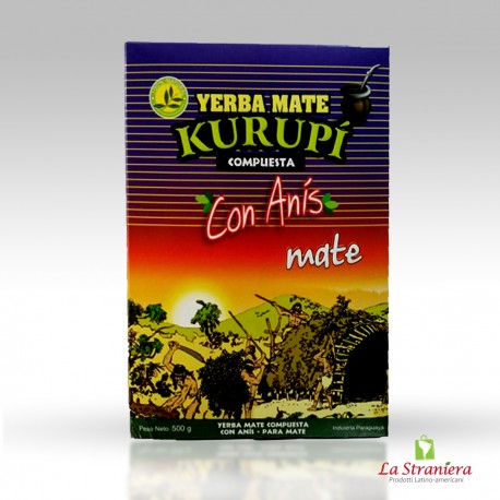 Erba Mate, Kurupi con Anís, Yerba Mate 500G.