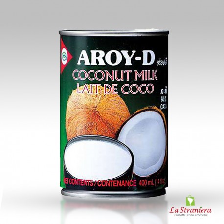 Latte di Cocco per Dolce, Lait de Coco doce, Leche de Coco Aroy-D