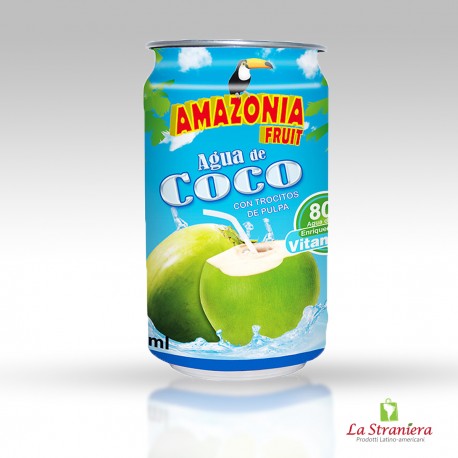 Acqua di Cocco Amazonia Fruit con pezzi di frutta