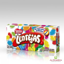 Grageas de Pasta sabor Chocolate Confitado Lentejas Nestle 
