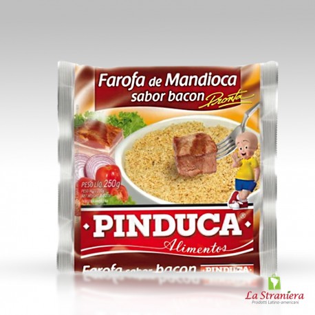 Farofa de Mandioca Sabor Bacon Pronta 250G.